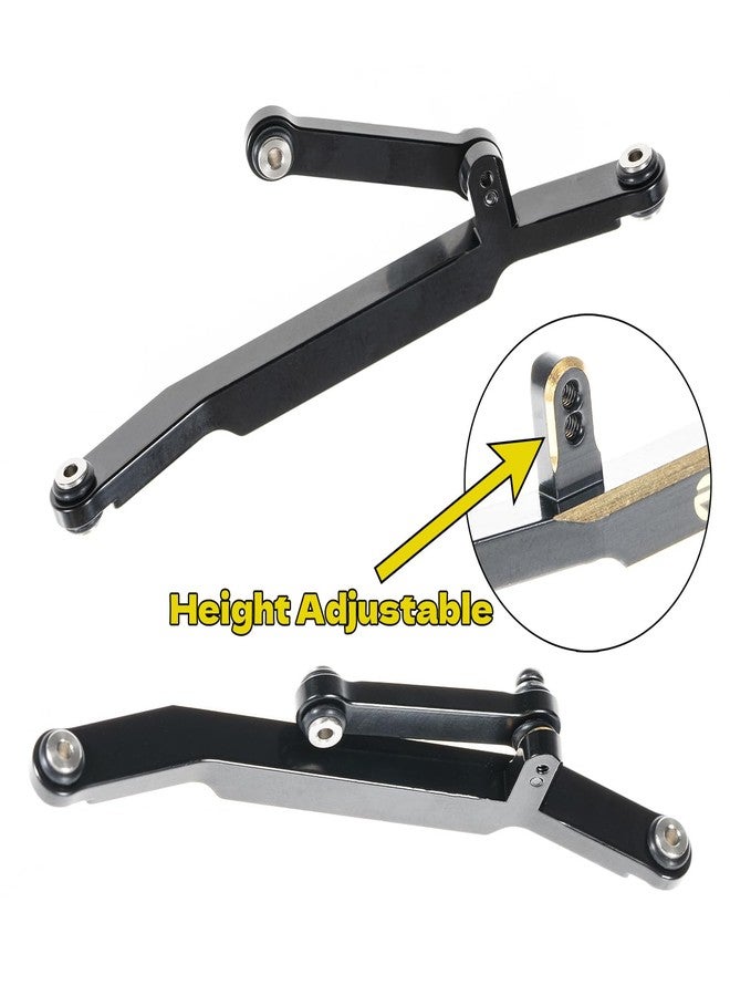 RampCrab RC Steering Links for SCX24 AX24, Brass High-Tightening Rod Tie Link for 1/24 RC Crawler Axial SCX24 AX24 Bronco Deadbolt JLU B-17 Gladiator C10, RC Crawler Car Upgrade Parts, Black Coating - Image 4